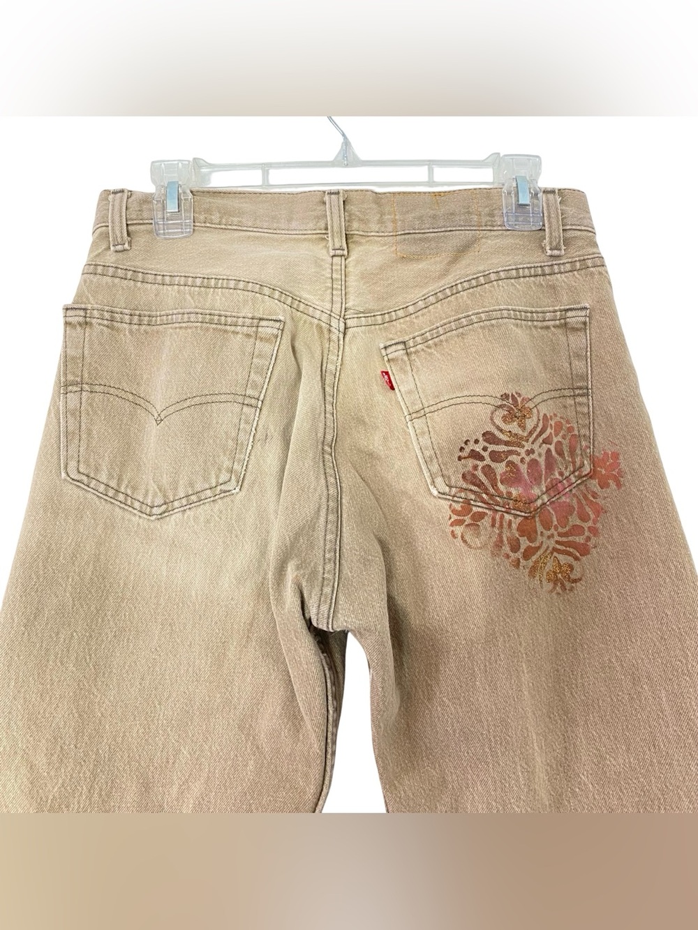 Vintage Levi’s 501 Custom Jeans OOAK Waist 29 Womens size 8 Medium Levis Denim - Picture 7 of 16